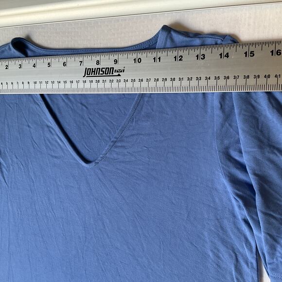 J. Jill Women Dress XS Blue Geometric Shift Wearever Collection Short Sleeve - Picture 4 of 9